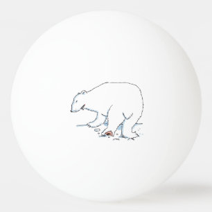 Balle De Ping Pong Polar Bear 1 étoile ping-pong balle