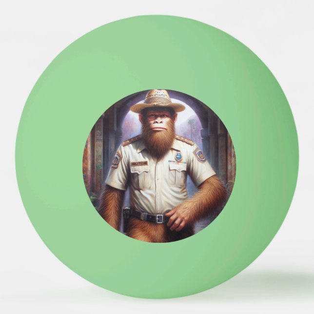 Balle De Ping Pong Policier de Bigfoot (Devant)