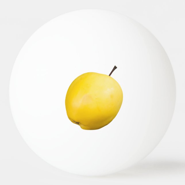 Balle De Ping Pong Pomme jaune simple (Dos)