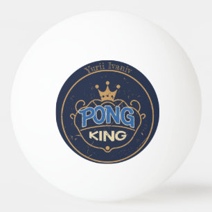Balle De Ping Pong Pong King bleu