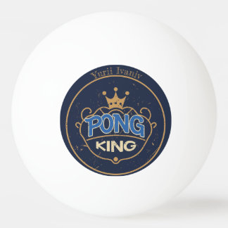 Balle De Ping Pong Pong King bleu