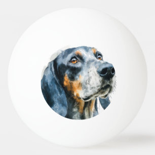 Balle De Ping Pong Portrait de bigle bleu coon
