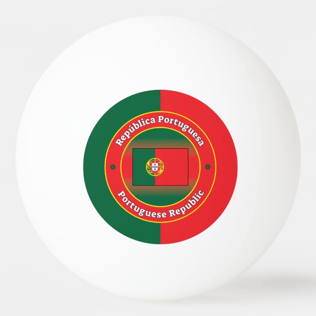 Balle De Ping Pong Portuguese Republic (Devant)