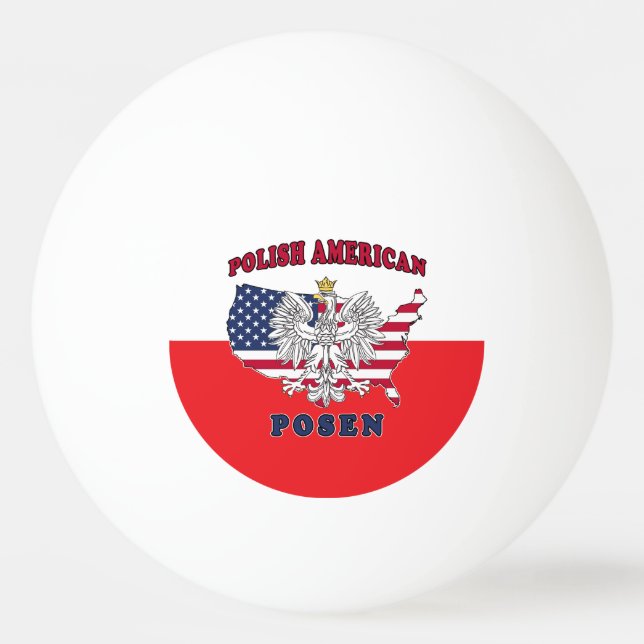 Balle De Ping Pong Posen Michigan polonais (Devant)