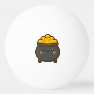 Balle De Ping Pong Pot d'or Kawaii
