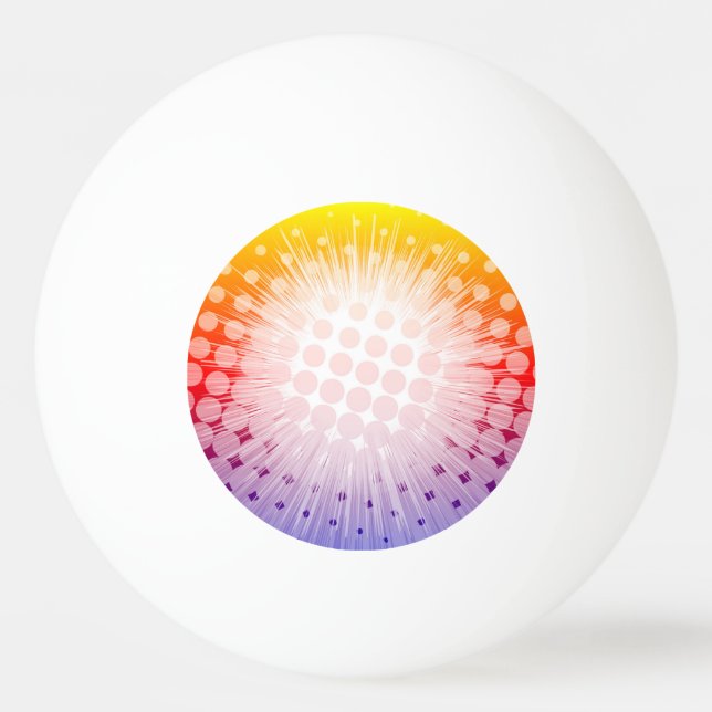 Balle De Ping Pong Pourpre d'art de bruit de superhéros (Dos)