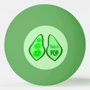 Balle De Ping Pong Prêt à cueillir des pois verts