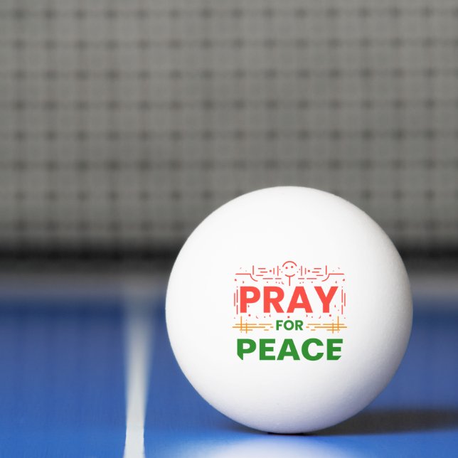 Balle De Ping Pong Priez pour la paix (Filet)