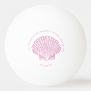 Balle De Ping Pong Psaume 118:24 C'est le jour avec coquillage