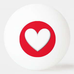 Balle De Ping Pong Puffy Heart