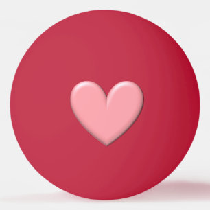 Balle De Ping Pong Puffy Heart