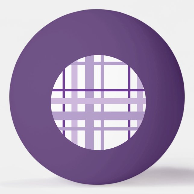 Balle De Ping Pong Purple Striped Pattern  (Devant)