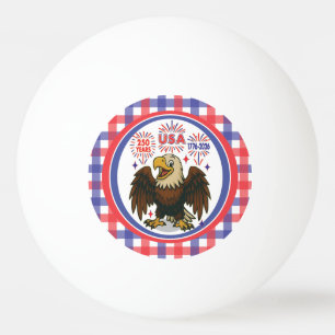Balle De Ping Pong Pygargue à tête blanche avec feux d'artifice – Éta