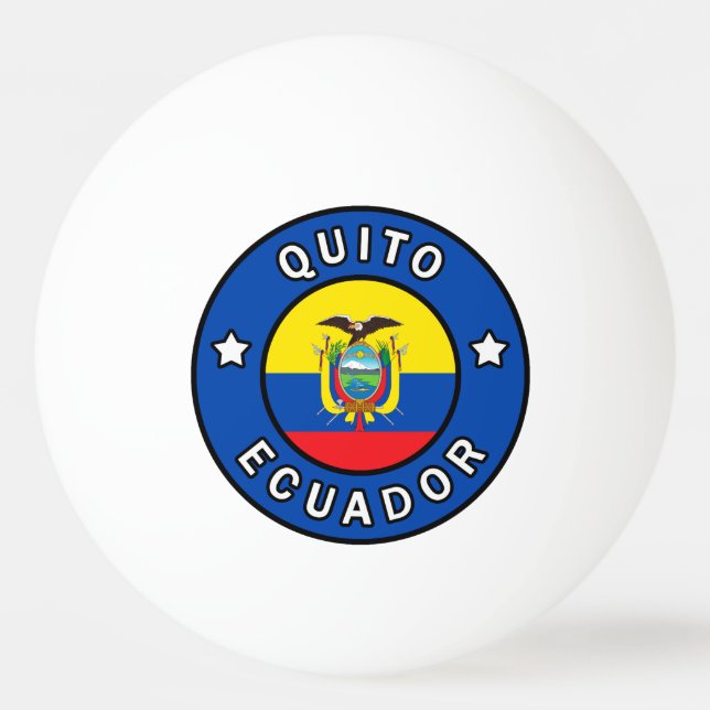 Balle De Ping Pong Quito Équateur (Devant)