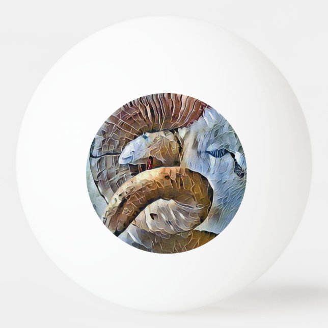 BALLE DE PING PONG RAM SHEEP FARM ANIMAL (Devant)