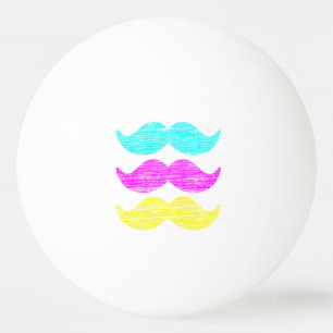 Balle De Ping Pong Raquette de Ping Pong à motif de moustache Pop Art