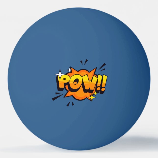Balle De Ping Pong Raquette de Ping Pong POW (Devant)