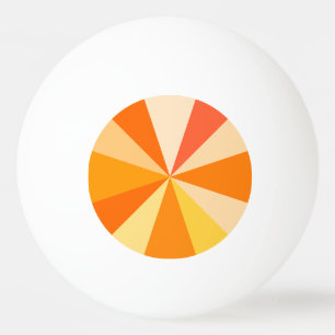 Balle De Ping Pong Rayons 60s géométriques géniaux modernes d'art