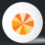 Balle De Ping Pong Rayons 60s géométriques géniaux modernes d'art de<br><div class="desc">Cette hanche,  rétro conception d'art de bruit 60s-inspired a les rayons/rayons de soleil oranges psychédéliques tirant dans un motif géométrique. Ce génial,  minimaliste,  la conception ultra-mod a douze rayons dans les nuances variables de l'orange. Il est super,  bébé.</div>