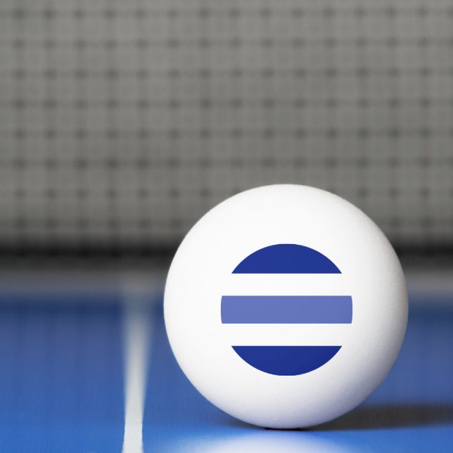 Balle De Ping Pong Rayures bicolores  (Filet)