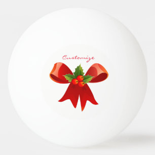 Balle De Ping Pong Red Ribbon Holly Thunder_Cove
