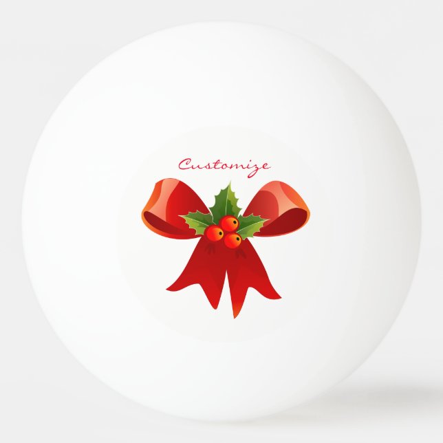 Balle De Ping Pong Red Ribbon Holly Thunder_Cove (Devant)