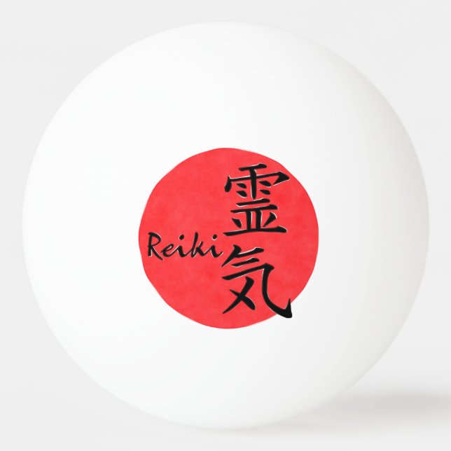 Balle De Ping Pong Reiki Calligraphie Et Word 1 (Devant)