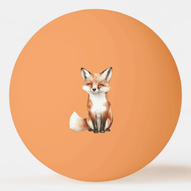 Balle De Ping Pong Renard Souriant (Devant)