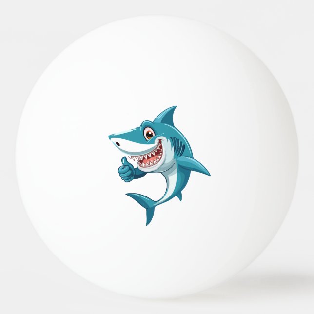 Balle De Ping Pong Requin mignon (Devant)