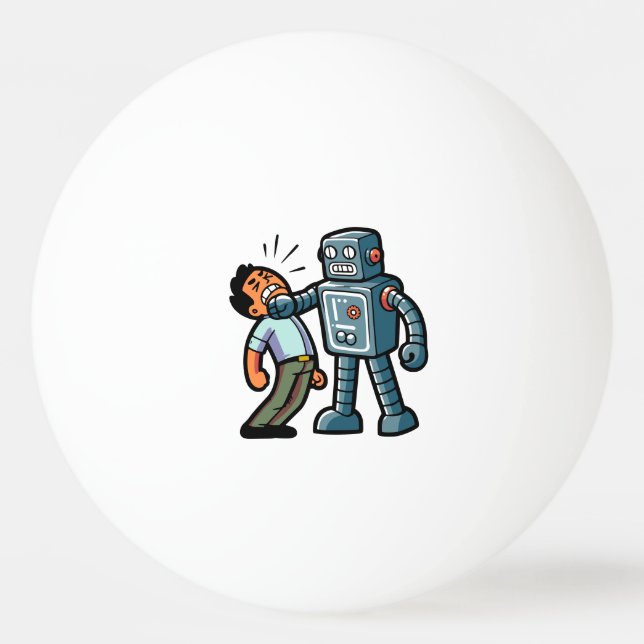 Balle De Ping Pong Robot en colère (Devant)