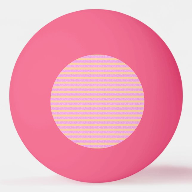 Balle De Ping Pong Rose Géométrique  (Devant)