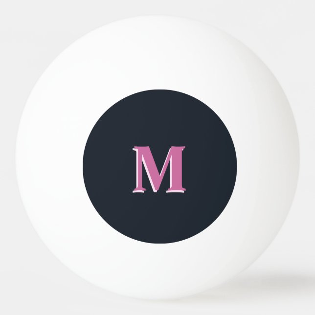 Balle De Ping Pong Rose marine profonde (Devant)