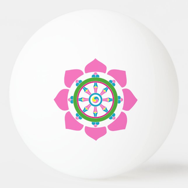 Balle De Ping Pong Roue de Dharma (Dos)