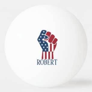 Balle De Ping Pong Rouge Blanc et Bleu Patriotique