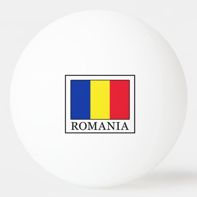 Balle De Ping Pong Roumanie (Devant)