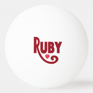 Balle De Ping Pong Ruby