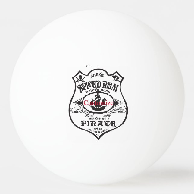 Balle De Ping Pong Rum épicé Pirate Boisson Thunder_Cove (Devant)