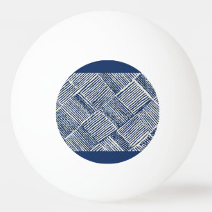 Balle De Ping Pong Rythme Bleu Motif Géométrique en Ligne Ping Pong