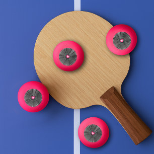 Balle De Ping Pong Sacred Heart personnalisable - Grey & White Cool R