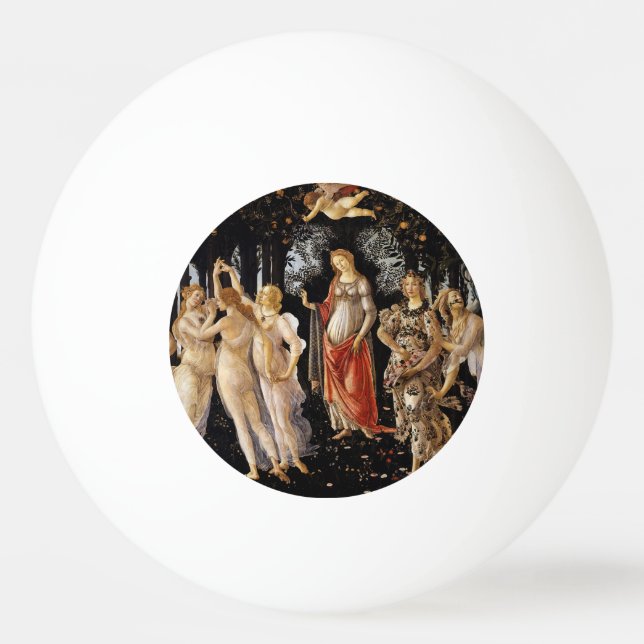 Balle De Ping Pong Sandro Botticelli - La Primavera (Devant)