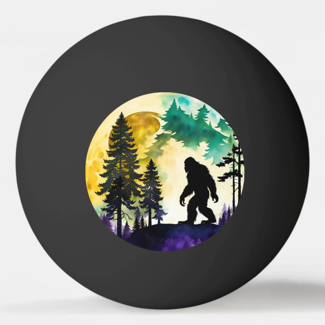 Balle De Ping Pong Sasquatch pleine lune (Devant)