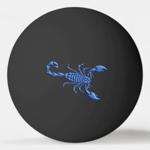 Balle De Ping Pong Scorpion bleu