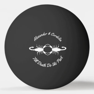 Balle De Ping Pong Scorpions Mariages blancs gothiques personnalisés