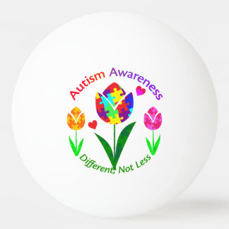 Balle De Ping Pong Sensibilisation sur l'autisme Tulip