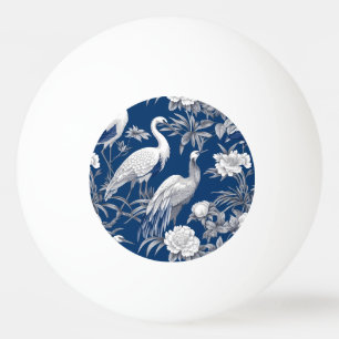 Balle De Ping Pong Série Chinoserie bleu et blanc Design 7