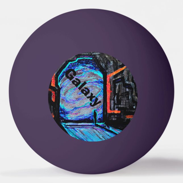 Balle De Ping Pong Seul avec l'abîme brillant (Devant)