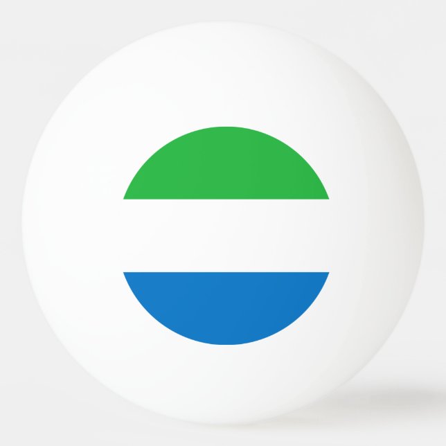 Balle De Ping Pong Sierra Leone Flag (Devant)