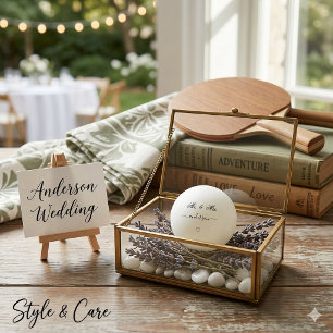 Balle De Ping Pong Signe de Couple Romantique Ping Pong Typographie P
