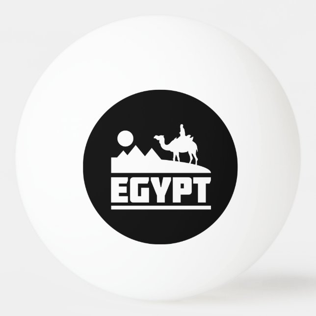 Balle De Ping Pong Silhouette de chameau de l'Egypte (Devant)
