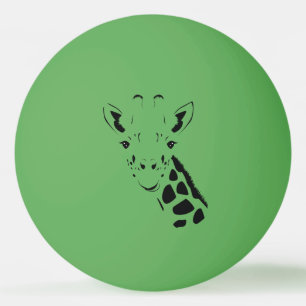 Balle De Ping Pong Silhouette face Giraffe